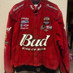 Budweiser Red NASCAR Racing Jacket